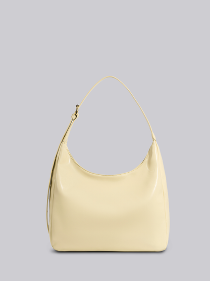 Schwarze Schultertasche Damen – Minimalistisches & geräumiges Design aus veganem Leder