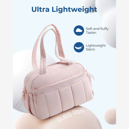 Reisetasche für Handgepäck – Leicht & Wasserabweisend mit Trolley-Gurt & PVC-Fach
