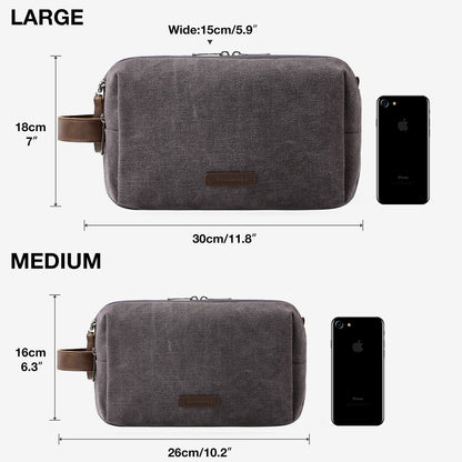 Wasserabweisende Kulturtasche Herren – Luxuriöse Reisetasche mit viel Stauraum