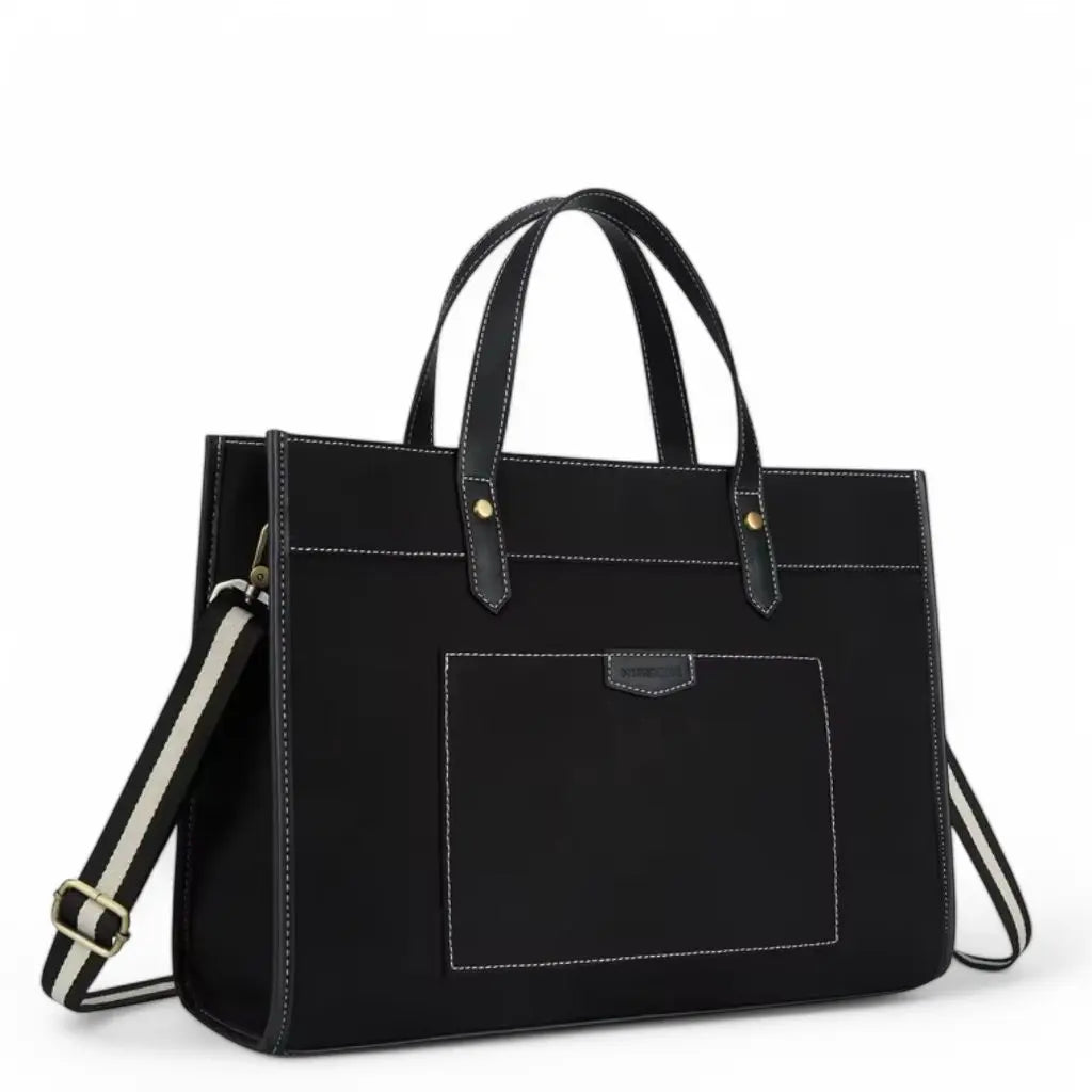 Canvas Laptoptasche Damen 15,6 Zoll – Stilvolle Umhängetasche für Arbeit, Studium & Alltag