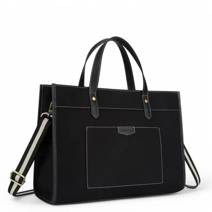 Canvas Laptoptasche Damen 15,6 Zoll – Stilvolle Umhängetasche für Arbeit, Studium & Alltag