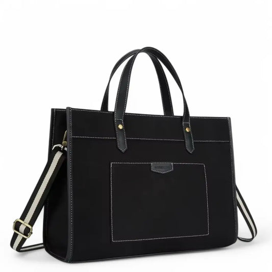 Canvas Laptoptasche Damen 15,6 Zoll – Stilvolle Umhängetasche für Arbeit, Studium & Alltag
