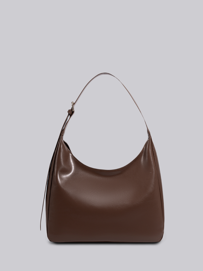 Schwarze Schultertasche Damen – Minimalistisches & geräumiges Design aus veganem Leder