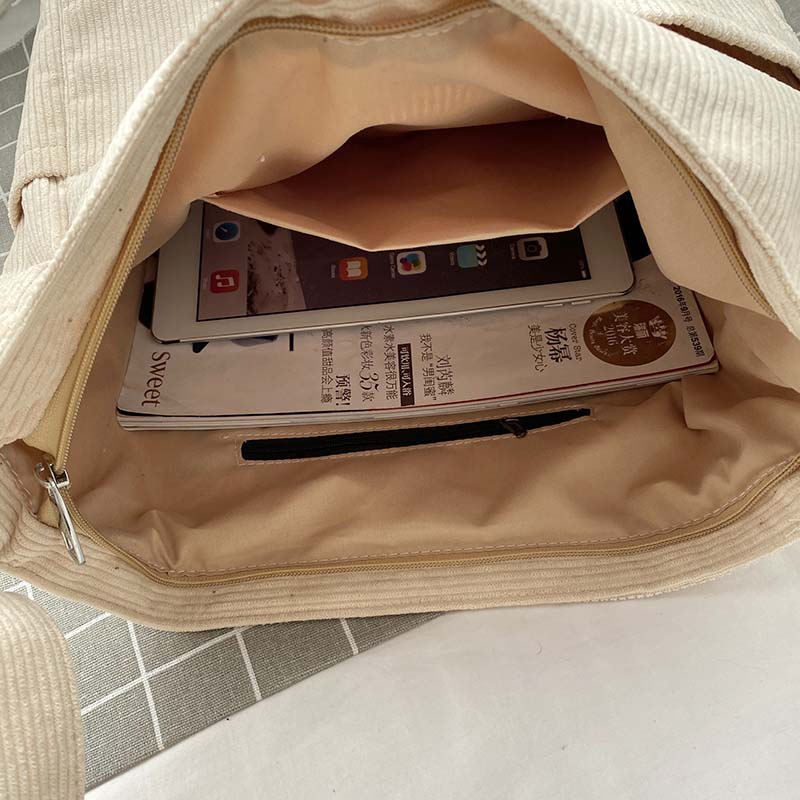 Damen Canvas Schultertasche – Stylisch, Geräumig & Wasserabweisend