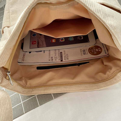 Damen Canvas Schultertasche – Stylisch, Geräumig & Wasserabweisend