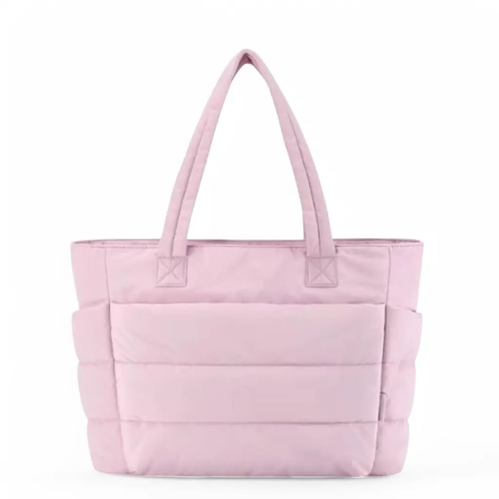 Puffer Tote Bag Schwarz – Leichtgewichtige, Trendige Umhängetasche für Damen
