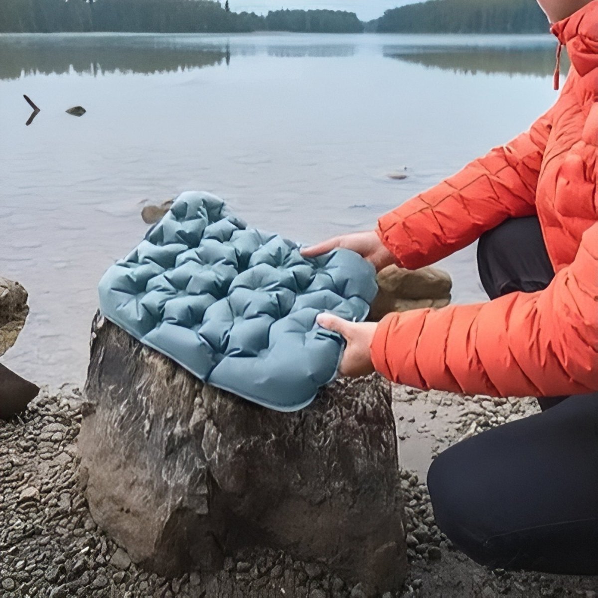 Aufblasbares Sitzkissen – Ergonomisch, Kompakt & Wasserabweisend für Outdoor-Aktivitäten