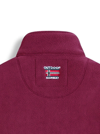 Outdoor Fleecejacke Herren – Warme Übergangsjacke mit Stehkragen & Reißverschlusstaschen