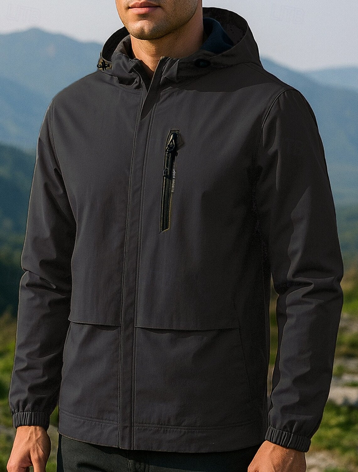 Outdoor Herrenjacke mit Kapuze – Leichte Windjacke für Frühling & Herbst