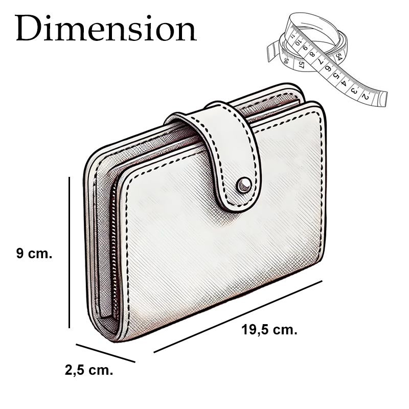 Elegante Damen-Polsportemonnee mit Handgelenkband – Praktisch & Stilvoll
