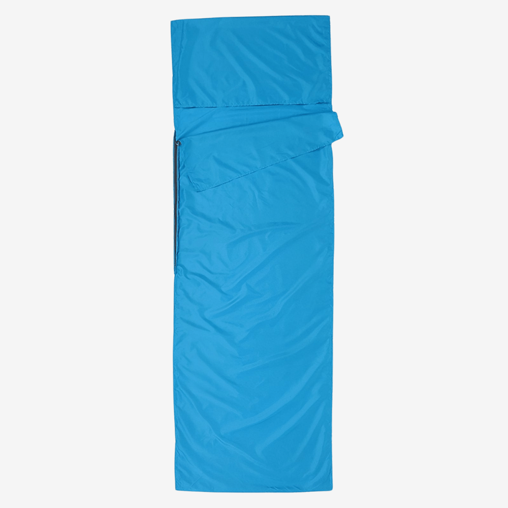 Ultraleichter Schlafsack-Inlett mit Kissenfach – Atmungsaktiv, schnelltrocknend & kompakt für Reisen & Camping