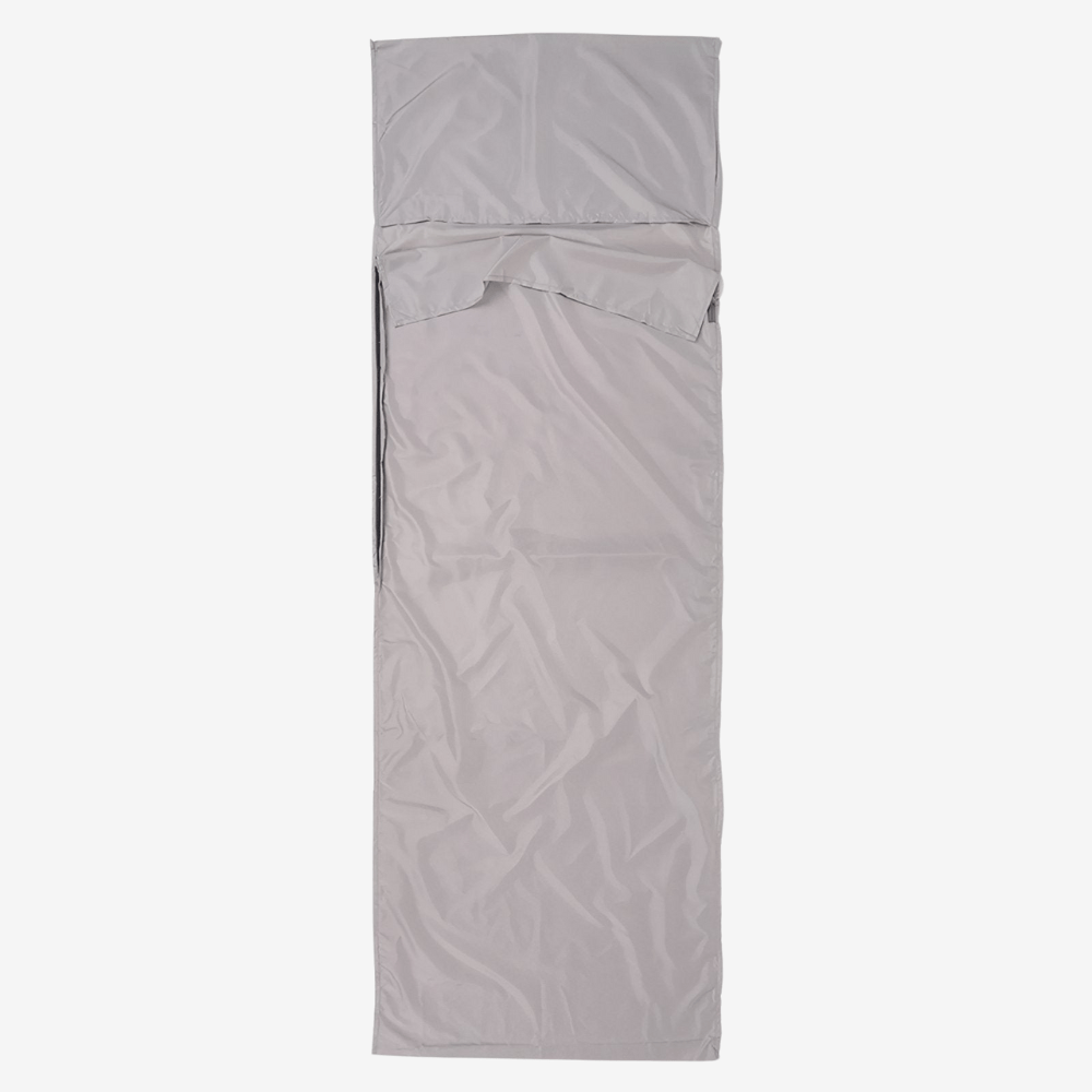 Ultraleichter Schlafsack-Inlett mit Kissenfach – Atmungsaktiv, schnelltrocknend & kompakt für Reisen & Camping