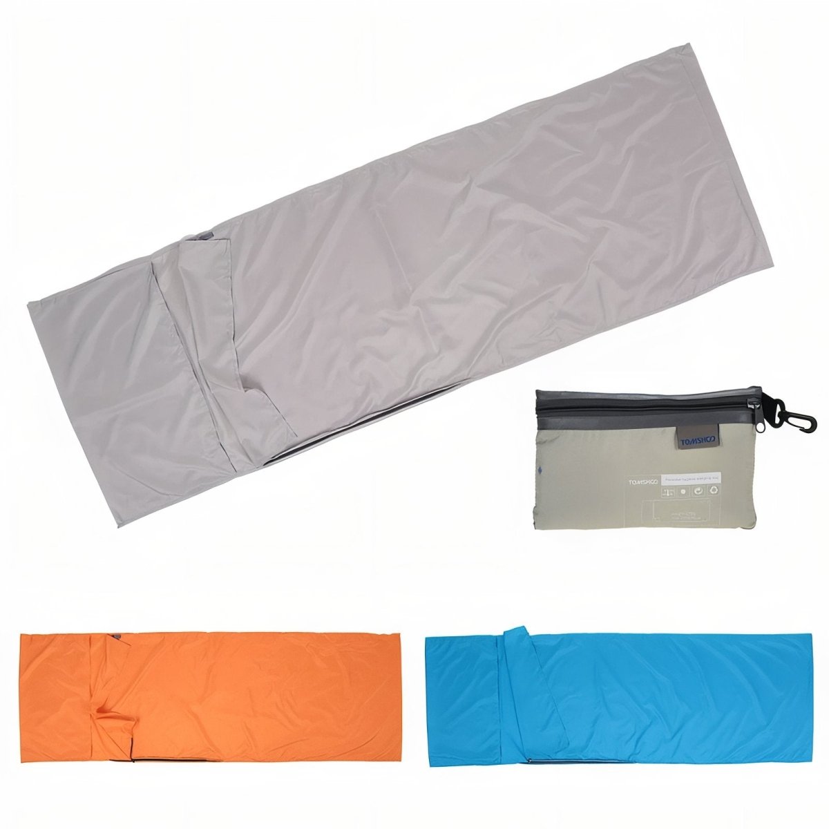 Ultraleichter Schlafsack-Inlett mit Kissenfach – Atmungsaktiv, schnelltrocknend & kompakt für Reisen & Camping