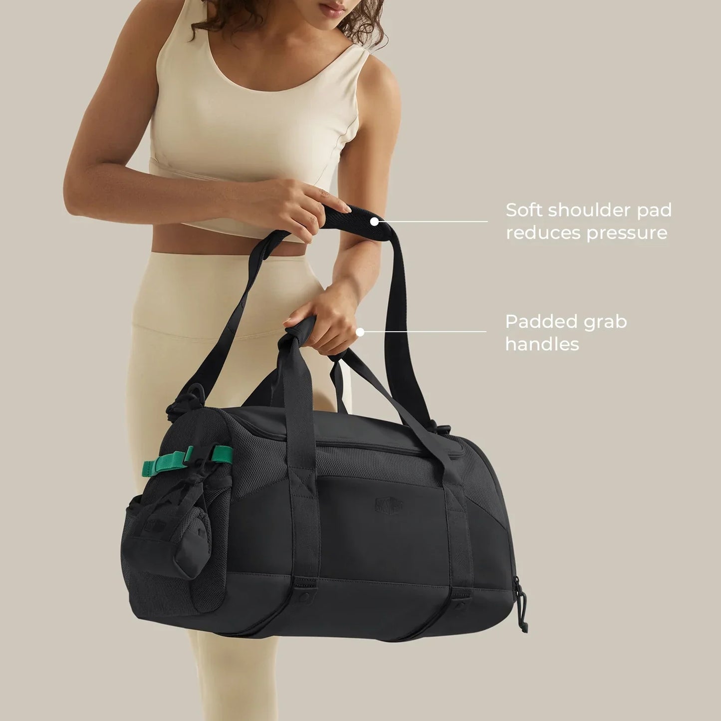 Duffel Bag 36L – Wasserabweisende Sport- & Reisetasche mit Schuhfach & Mehreren Fächern