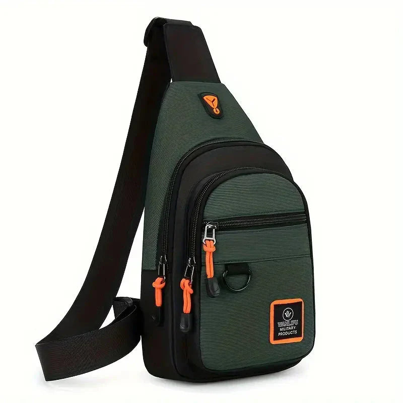 Wasserabweisende Herren-Schultertasche aus Nylon – Kompakt & funktional