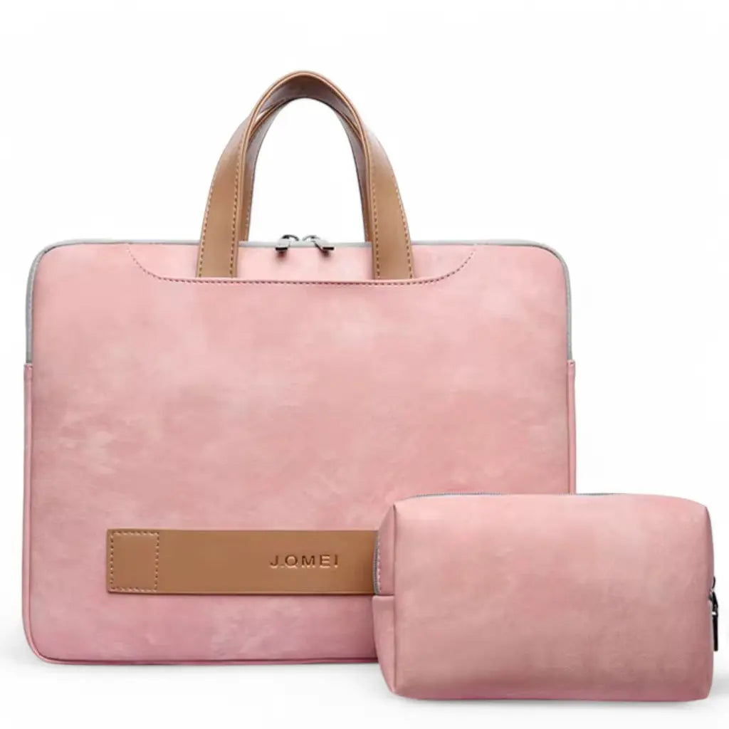 Stylische Laptoptasche für Damen – 16 Zoll, Rosa, mit Zubehörfach