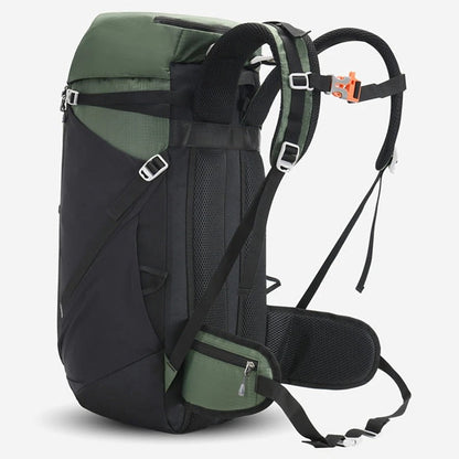 Wasserdichter 50L Nylon Rucksack – Robuster Outdoor Trekkingrucksack mit Regenhülle, Laptopfach & Komforttragesystem