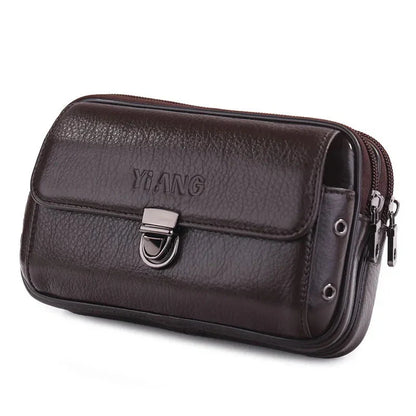 Leder Gürteltasche für Herren – Kompakte und Stilvolle Bauchtasche mit Reißverschlussfächern