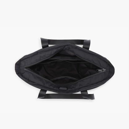 Schwarze Tragetasche Damen mit Yogamatten-Halter – Wasserdicht & Mit Laptopfach für Sport, Arbeit & Reisen