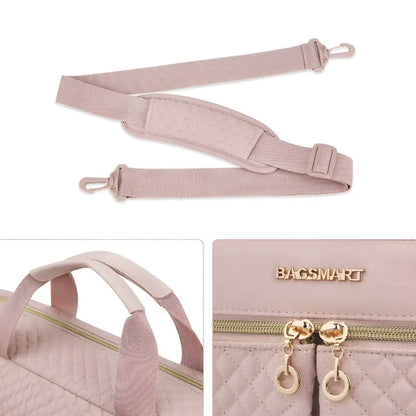 Luxus Laptoptasche 15 Zoll Damen – Elegante Umhängetasche in Rosé oder Schwarz