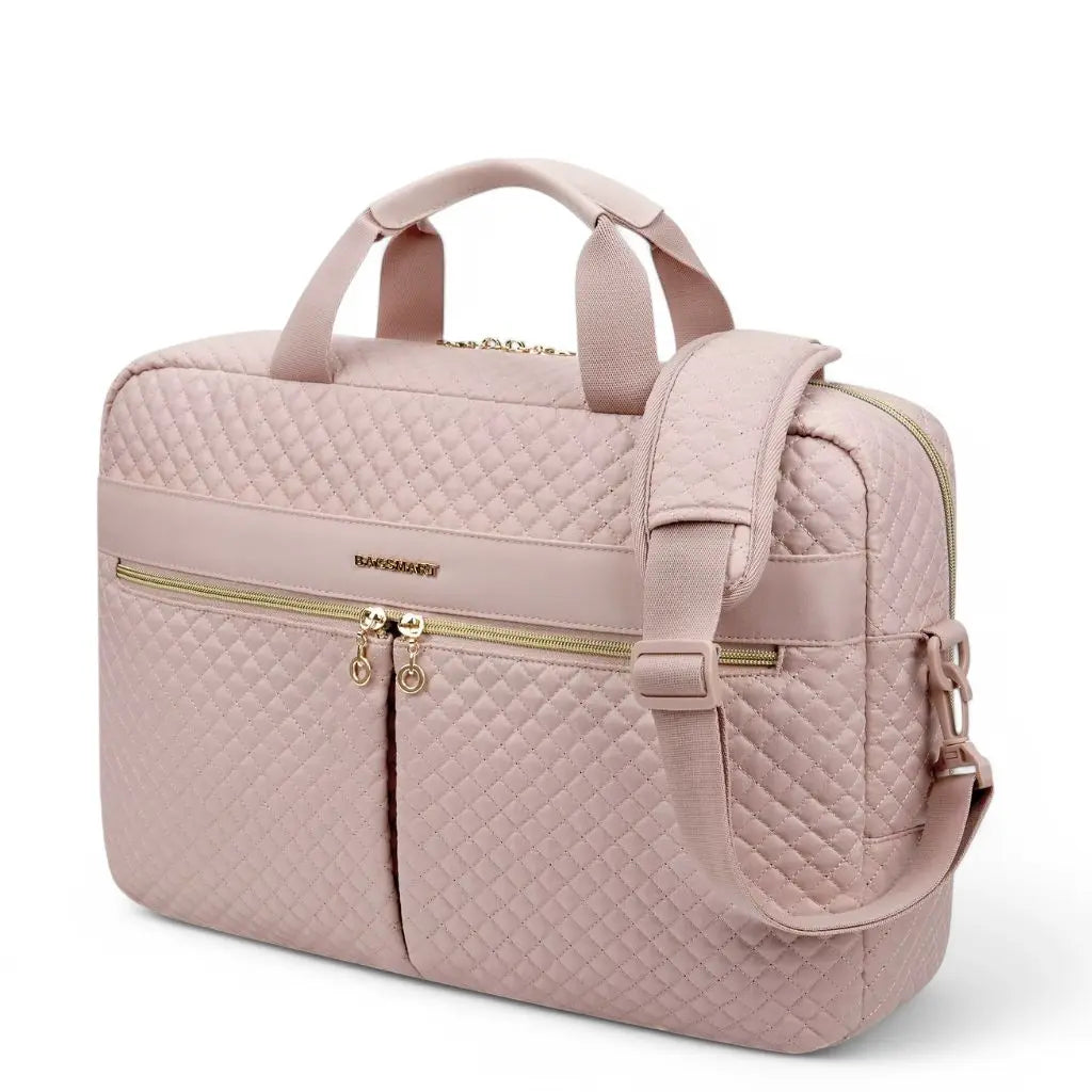 Luxus Laptoptasche 15 Zoll Damen – Elegante Umhängetasche in Rosé oder Schwarz