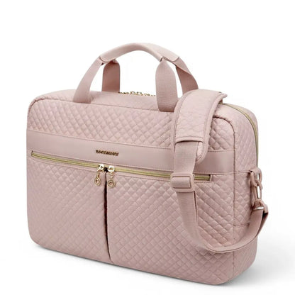 Luxus Laptoptasche 15 Zoll Damen – Elegante Umhängetasche in Rosé oder Schwarz