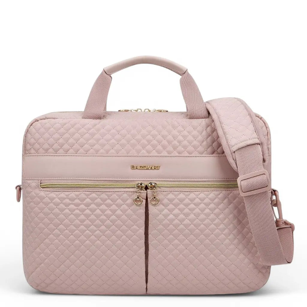 Luxus Laptoptasche 15 Zoll Damen – Elegante Umhängetasche in Rosé oder Schwarz
