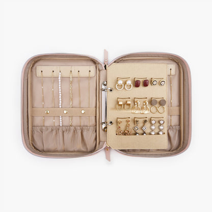 Luxus Schmuckkästchen für Reisen – Kompakter Organizer für Ringe, Ketten & Ohrringe