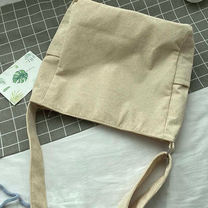 Damen Canvas Schultertasche – Stylisch, Geräumig & Wasserabweisend