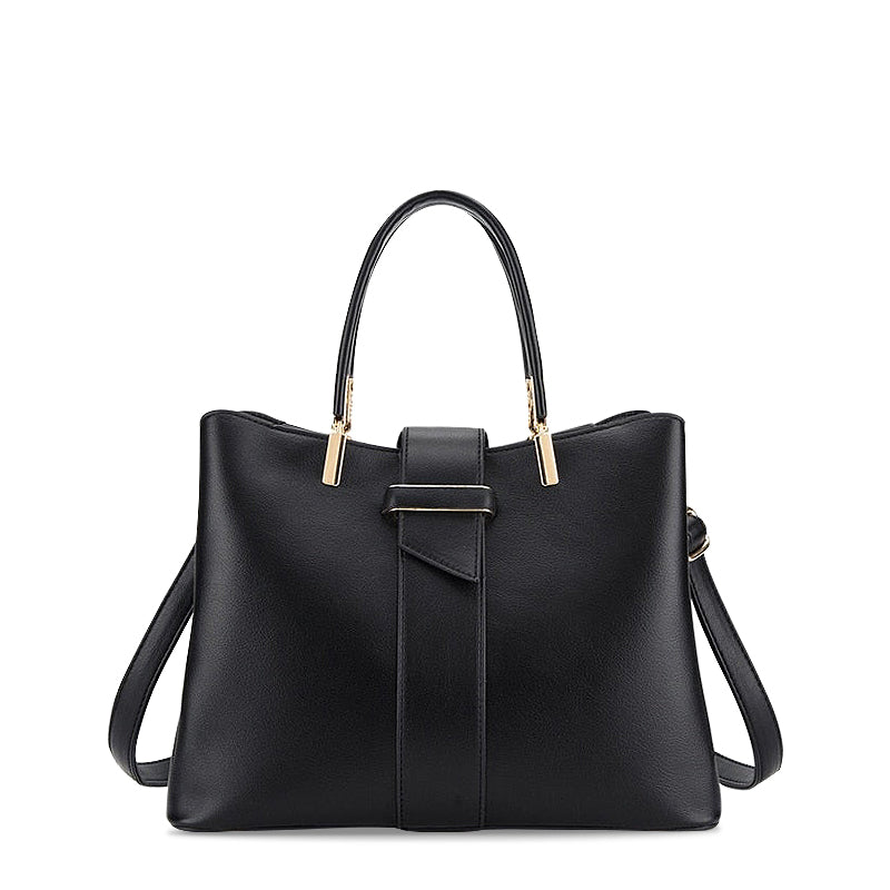 Elegante Handtasche – Veganes Leder mit Goldenen Details