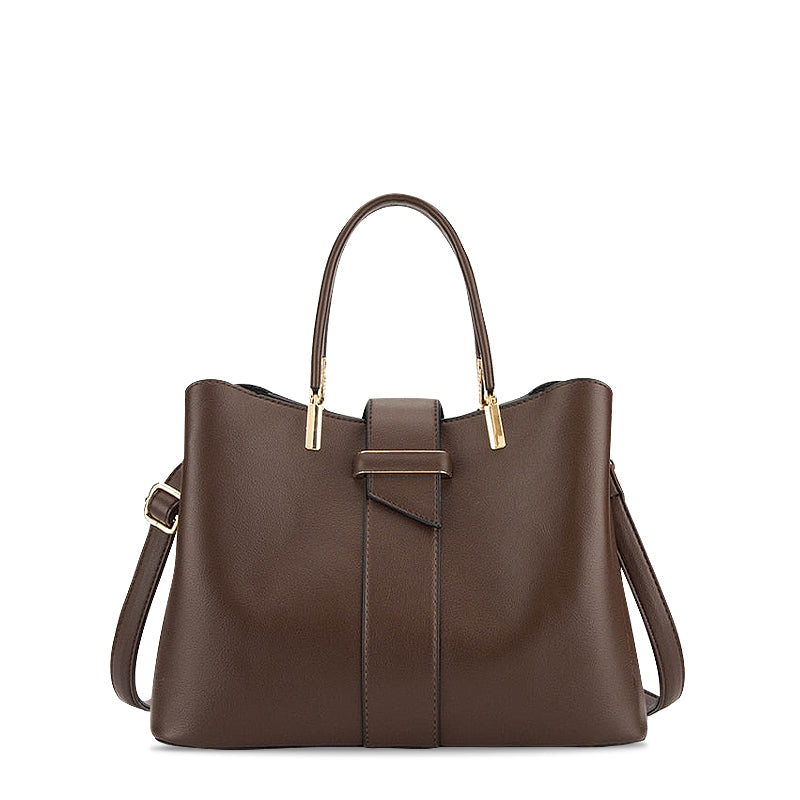 Elegante Handtasche – Veganes Leder mit Goldenen Details