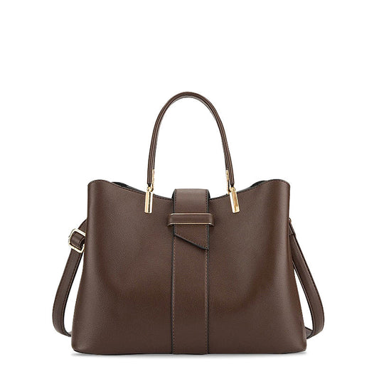 Elegante Handtasche – Veganes Leder mit Goldenen Details