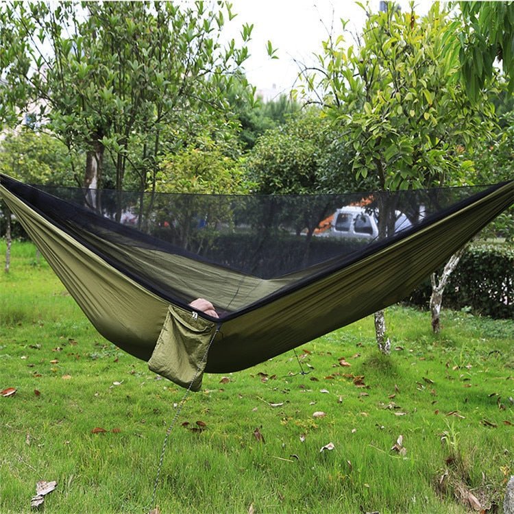 Doppelhängematte für 2 Personen – Ultraleicht, Atmungsaktiv & Inklusive Aufhängeset – Ideal für Camping, Wandern & Garten