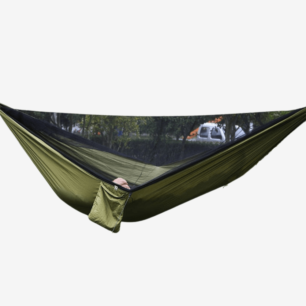 Doppelhängematte für 2 Personen – Ultraleicht, Atmungsaktiv & Inklusive Aufhängeset – Ideal für Camping, Wandern & Garten