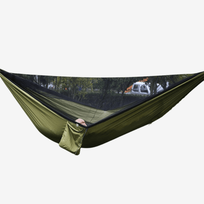 Doppelhängematte für 2 Personen – Ultraleicht, Atmungsaktiv & Inklusive Aufhängeset – Ideal für Camping, Wandern & Garten