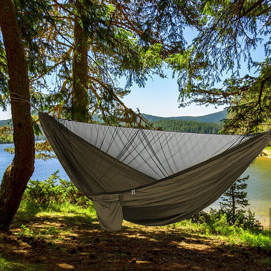 Doppelhängematte für 2 Personen – Ultraleicht, Atmungsaktiv & Inklusive Aufhängeset – Ideal für Camping, Wandern & Garten