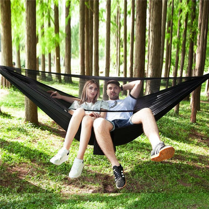 Doppelhängematte für 2 Personen – Ultraleicht, Atmungsaktiv & Inklusive Aufhängeset – Ideal für Camping, Wandern & Garten