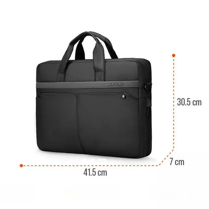 Wasserdichte Laptoptasche für Herren bis 15,6 Zoll – Professionelle Aktentasche mit Schultergurt und Organizer