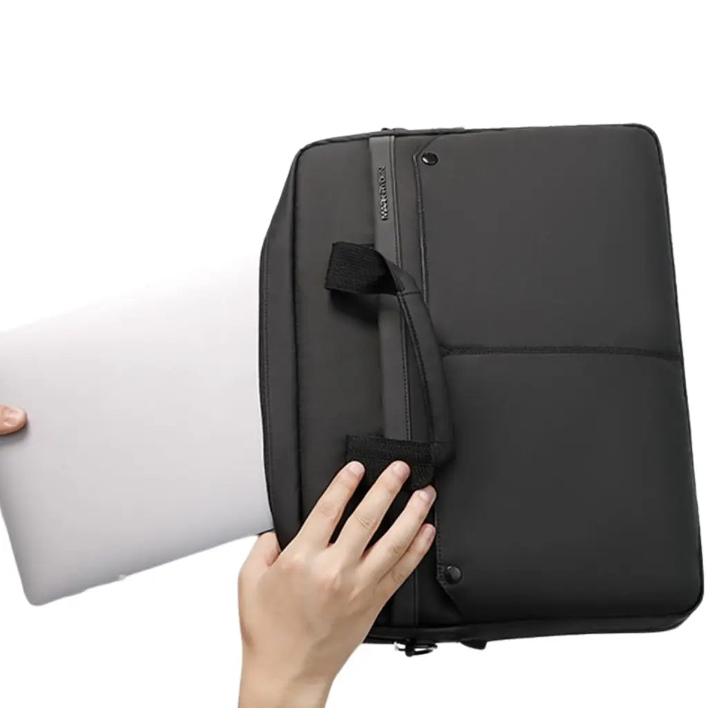 Wasserdichte Laptoptasche für Herren bis 15,6 Zoll – Professionelle Aktentasche mit Schultergurt und Organizer
