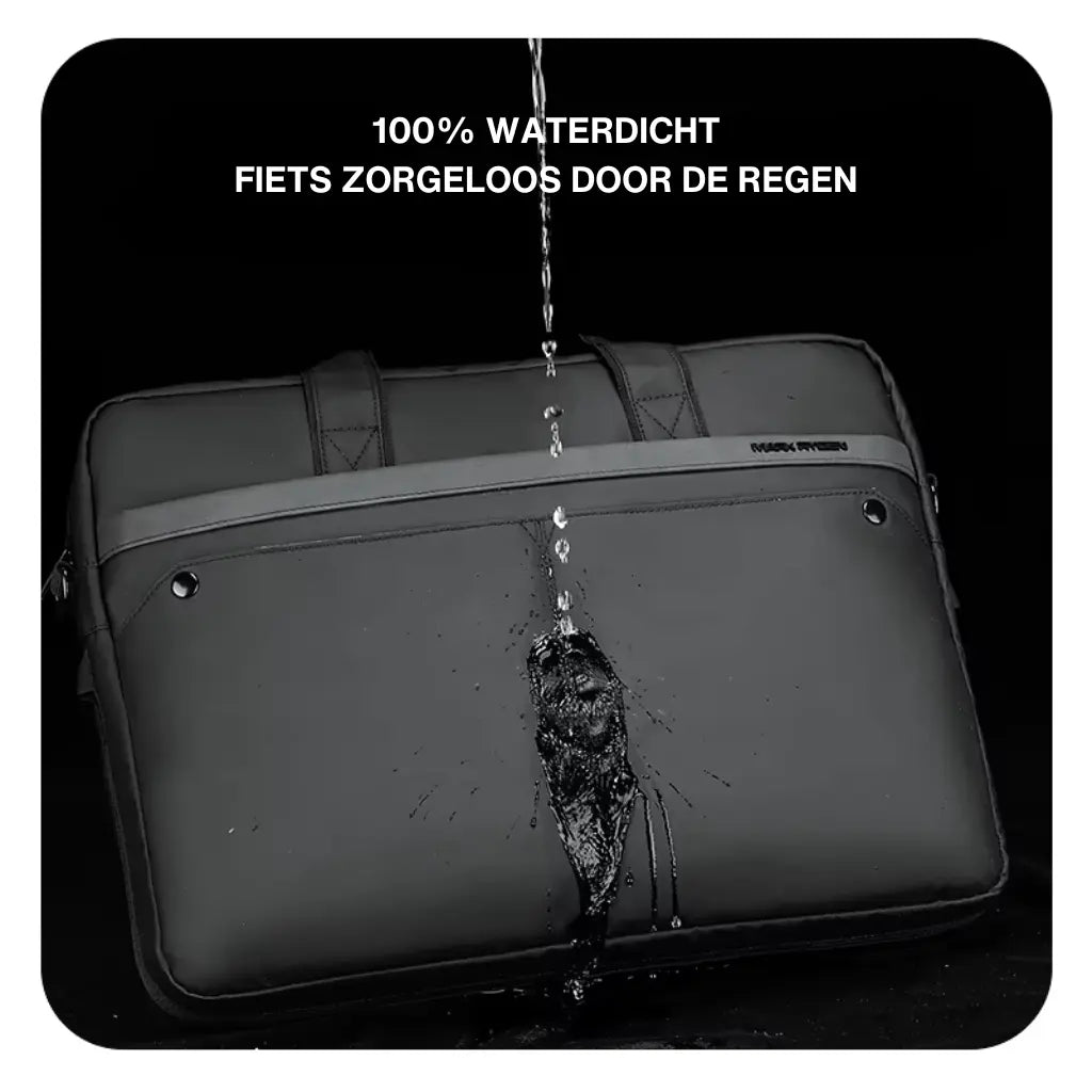 Wasserdichte Laptoptasche für Herren bis 15,6 Zoll – Professionelle Aktentasche mit Schultergurt und Organizer