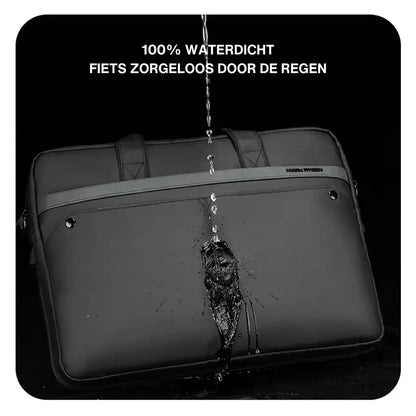 Wasserdichte Laptoptasche für Herren bis 15,6 Zoll – Professionelle Aktentasche mit Schultergurt und Organizer
