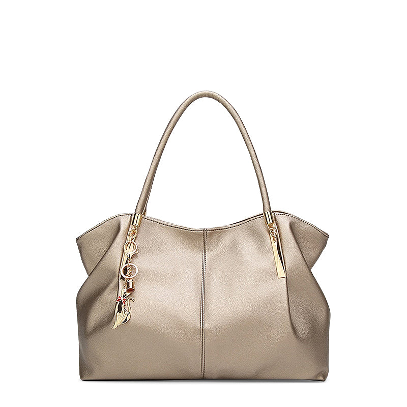 Trendige Handtasche Veganes Leder – Elegant & Praktisch mit Goldenen Details