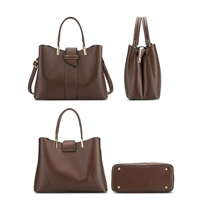 Elegante Handtasche – Veganes Leder mit Goldenen Details