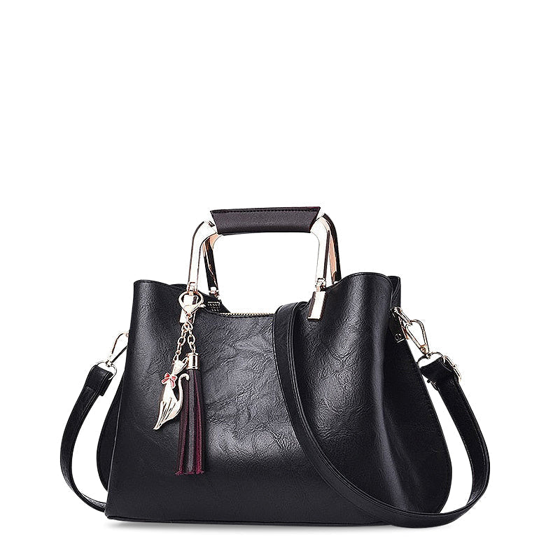 Luxuriöse Schwarze Handtasche – Stilvolle Damen Tasche