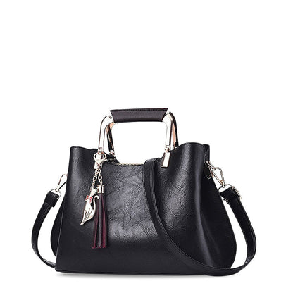 Luxuriöse Schwarze Handtasche – Stilvolle Damen Tasche