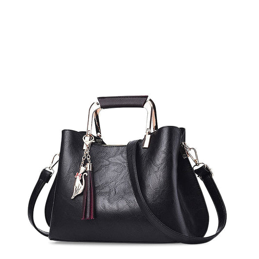 Luxuriöse Schwarze Handtasche – Stilvolle Damen Tasche