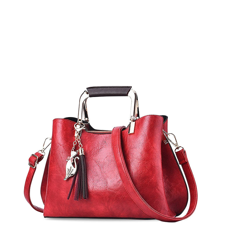 Luxuriöse Schwarze Handtasche – Stilvolle Damen Tasche