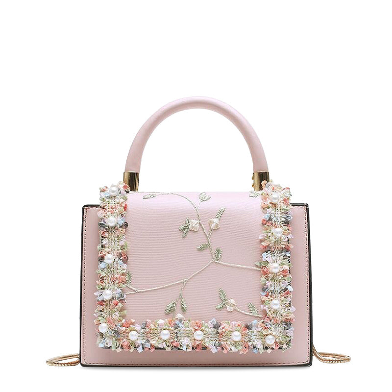 Elegante Blumen Handtasche – Einzigartige Details & Zeitlose Eleganz