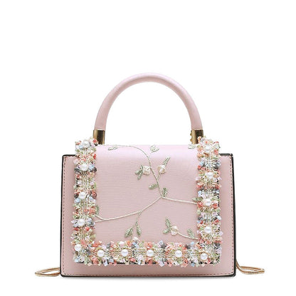 Elegante Blumen Handtasche – Einzigartige Details & Zeitlose Eleganz