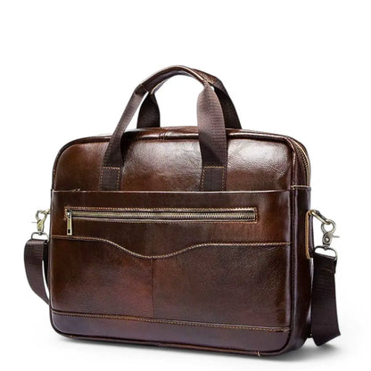 Laptoptasche Herren 13,3" Echtleder – Premium Aktentasche, gepolstert & wasserabweisend
